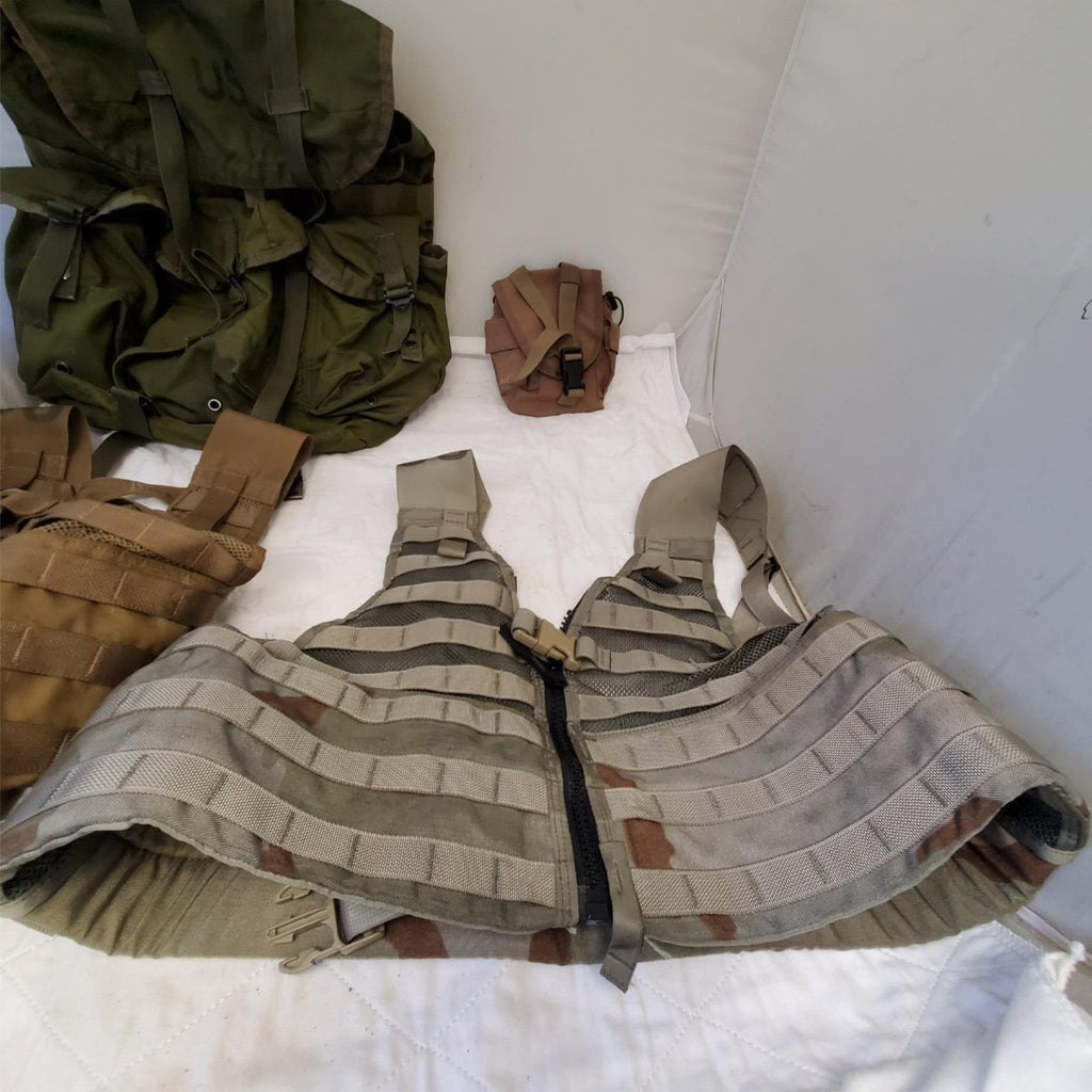 Lot of Field Pack Combat, USMC Tactical Assault Panel, US Military MOLLE Vest