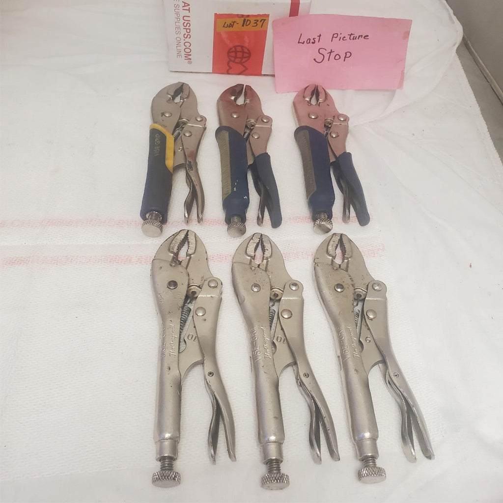 Lot of 6 Vise Grip Locking Pliers LOT-1037