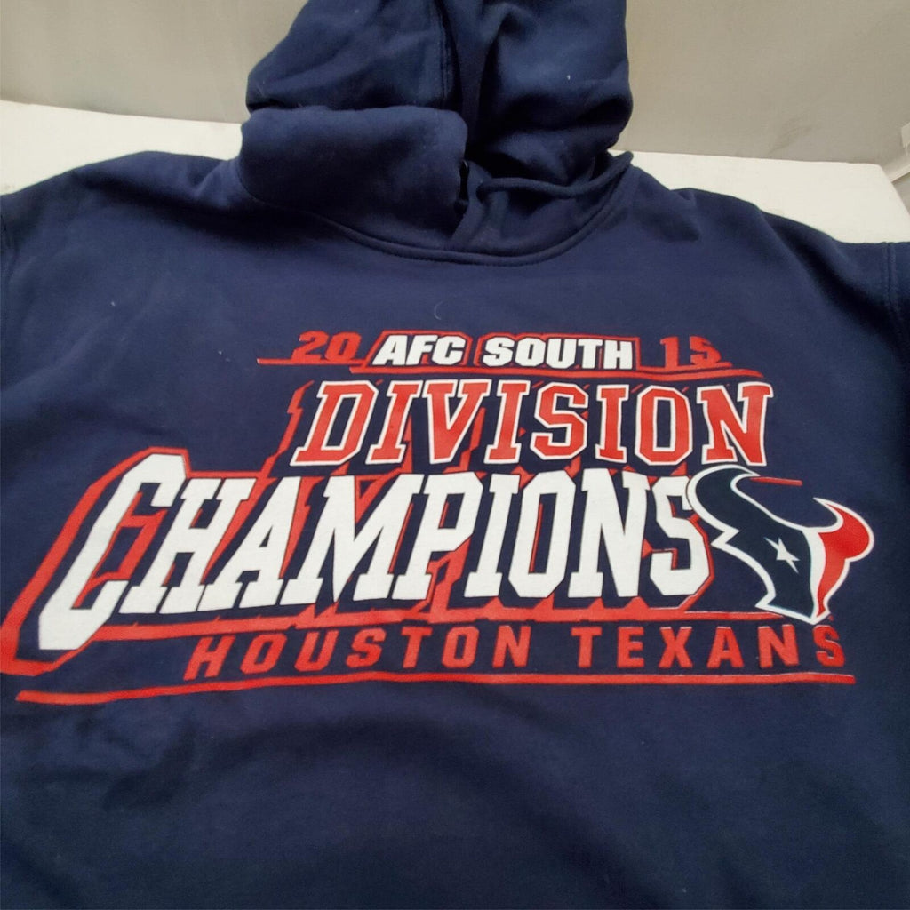 Houston Texans NFL 2015 AFC South Division Champions Hoodie Hooded Coat 2XL