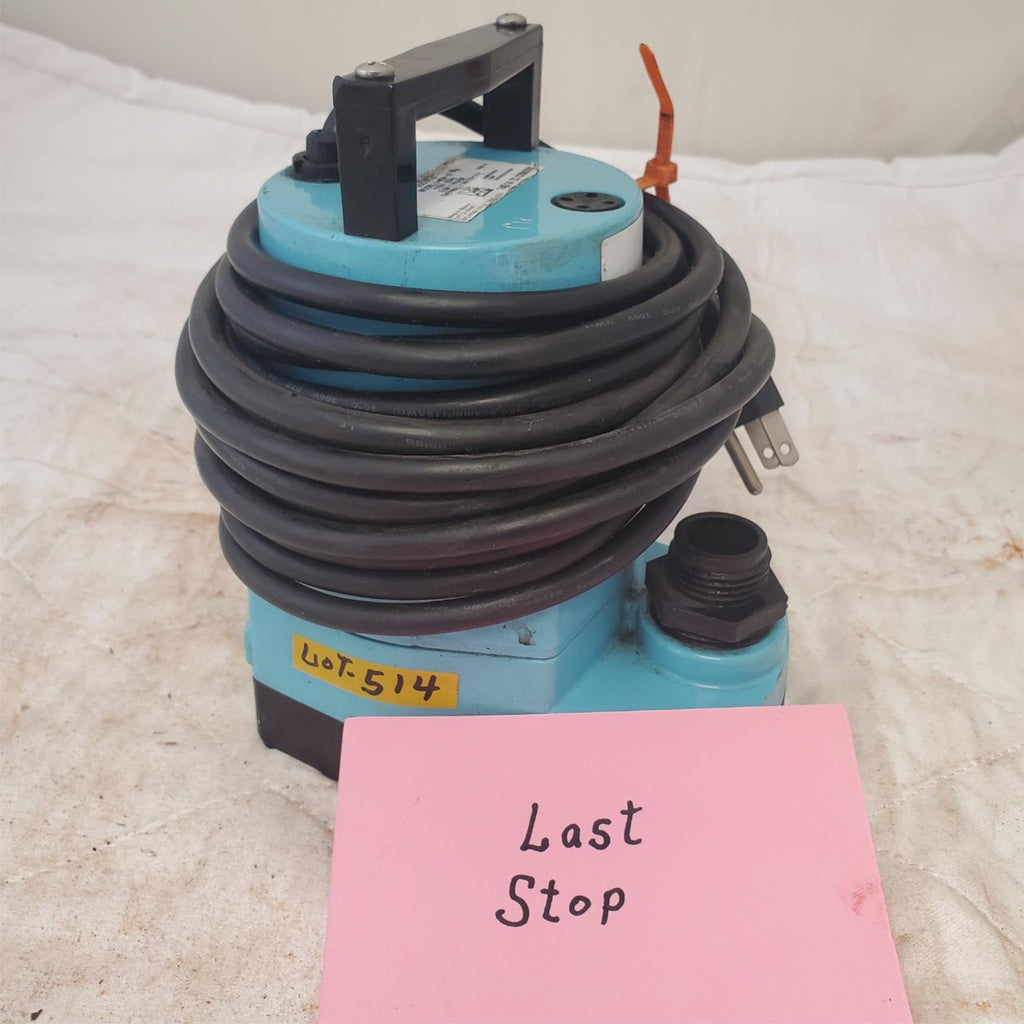 LITTLE GIANT 505902 Plug-In Utility Pump 0.17 HP 115V 10 Feet AC LOT 514