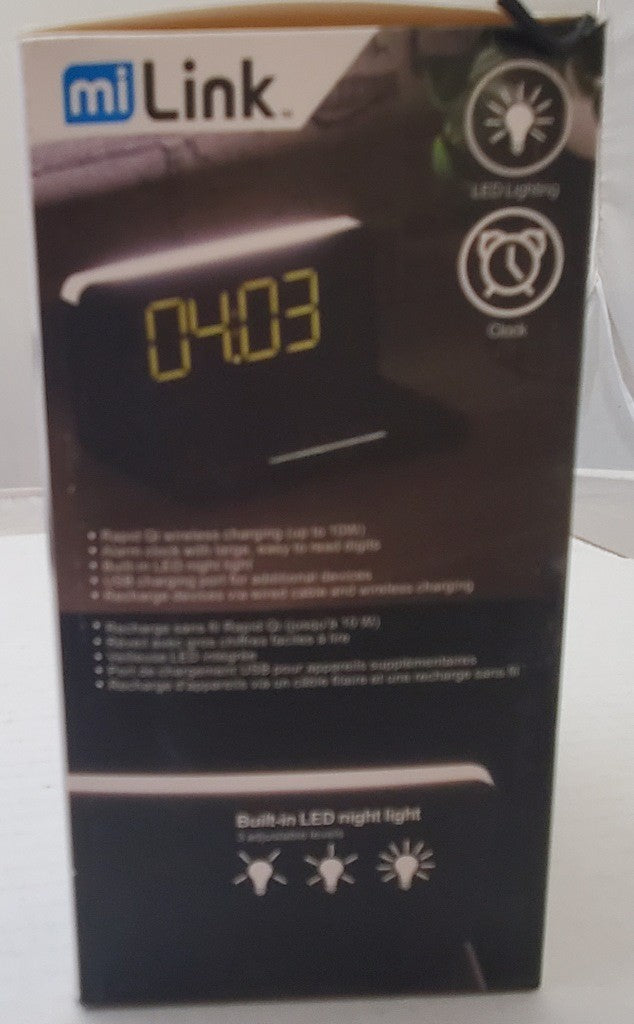 Mi-link Wireless Charger and LED Alarm Clock