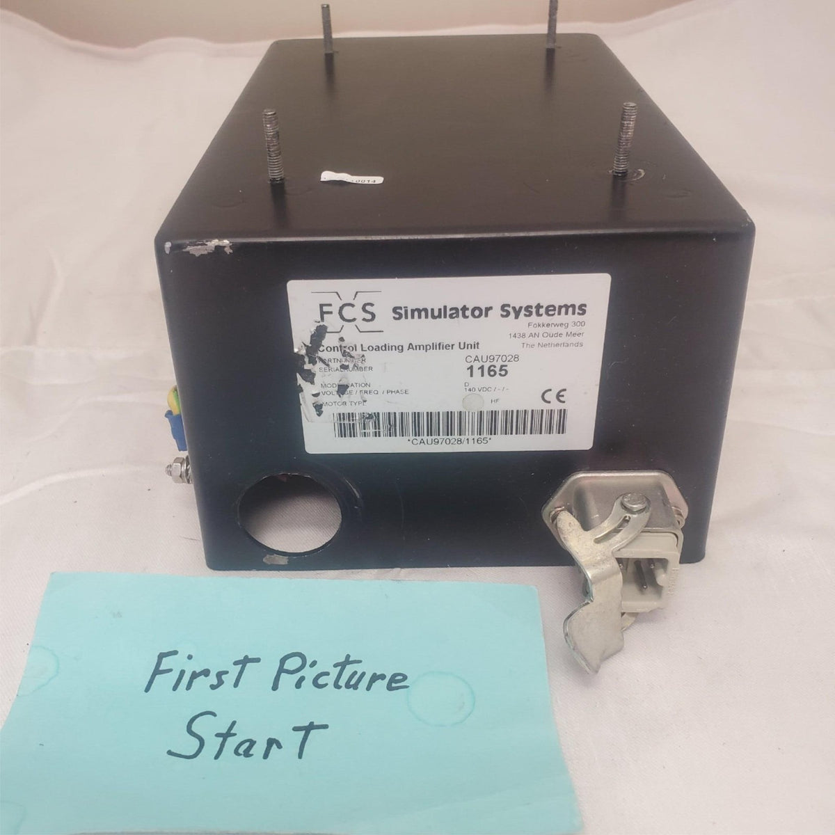Control Loading Simulator FCS Simulator Systems 1165 Control Loading Amplifier Unit ...
