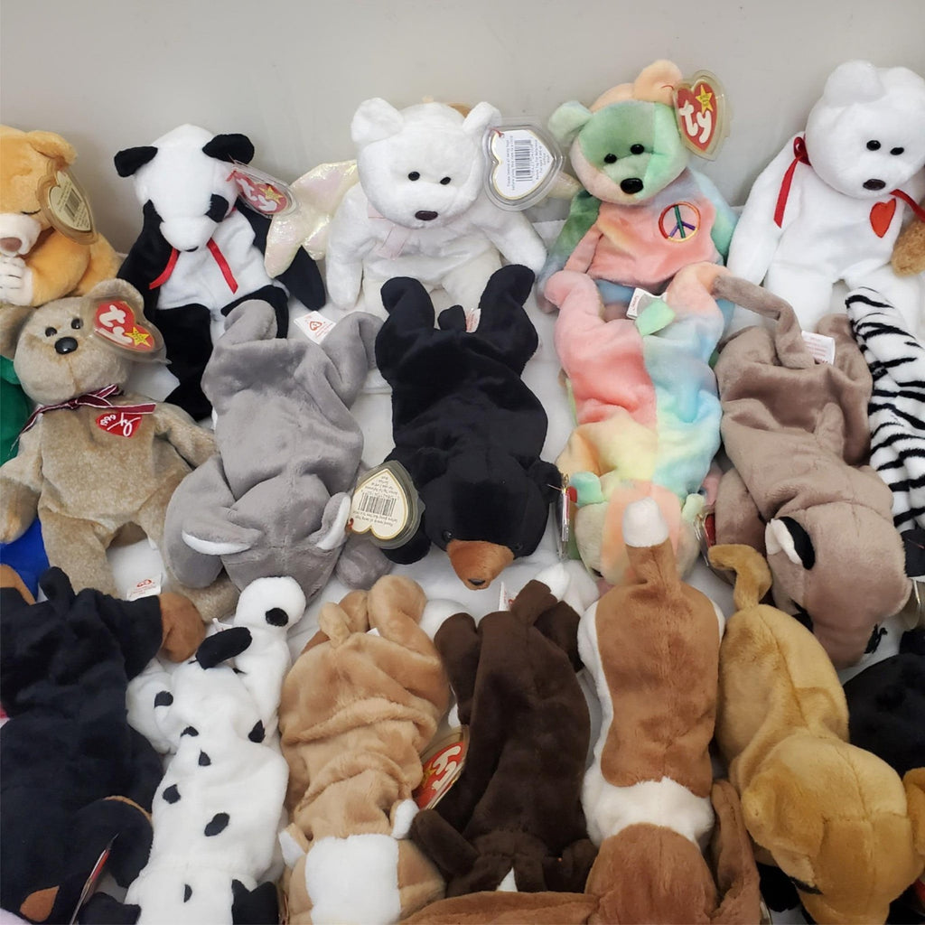 Huge Lot of Assorted TY Beanie Babies Plush Toys #1