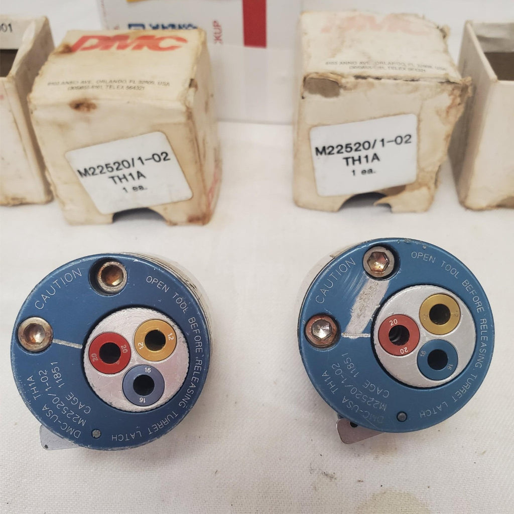 Set of 2 DMC M22520/1-02 TH1A Turret Head Positioner LOT-974