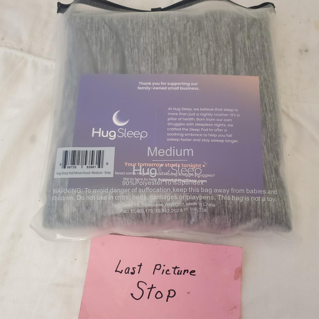 Hug Sleep Hood Medium Grey 90% Polyester 10% Spandex