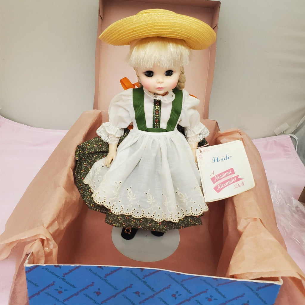 Madame Alexander #1580 Heidi Miniature Doll with Box & Stand