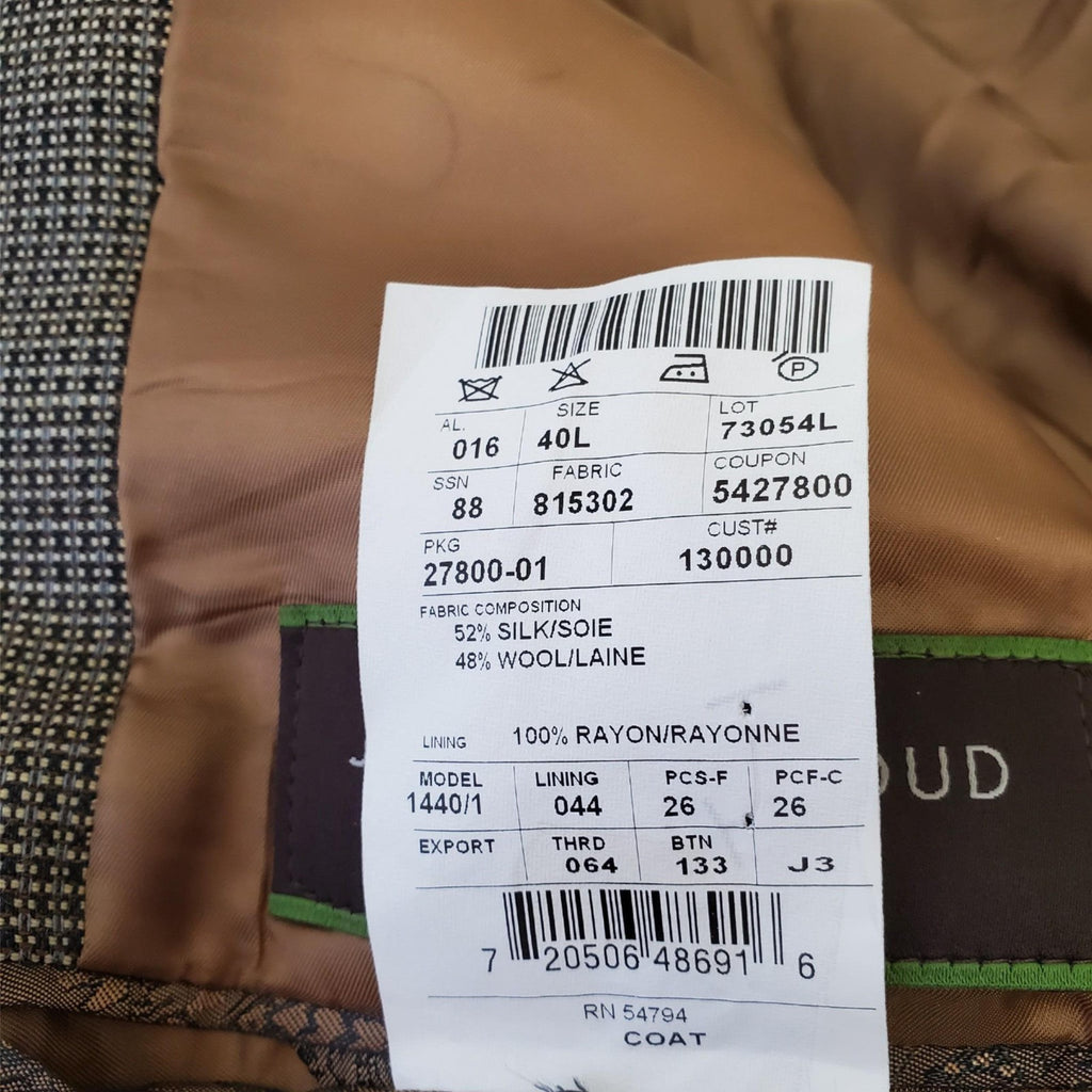 Joseph Abboud Collection Men's Textured Blazer Suit Jacket Sport Coat 40L