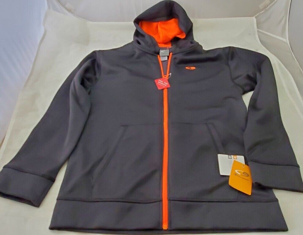 Champion Men's Gray Full Zip Front Sport hood walking Coat Jacket Size Large