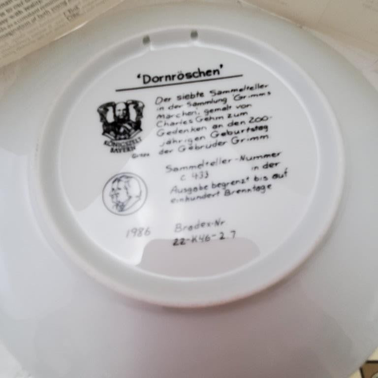 Lot of 8 Bradford Exchange Dornroschen Rumpelstilzche Rapunzel Collector Plate
