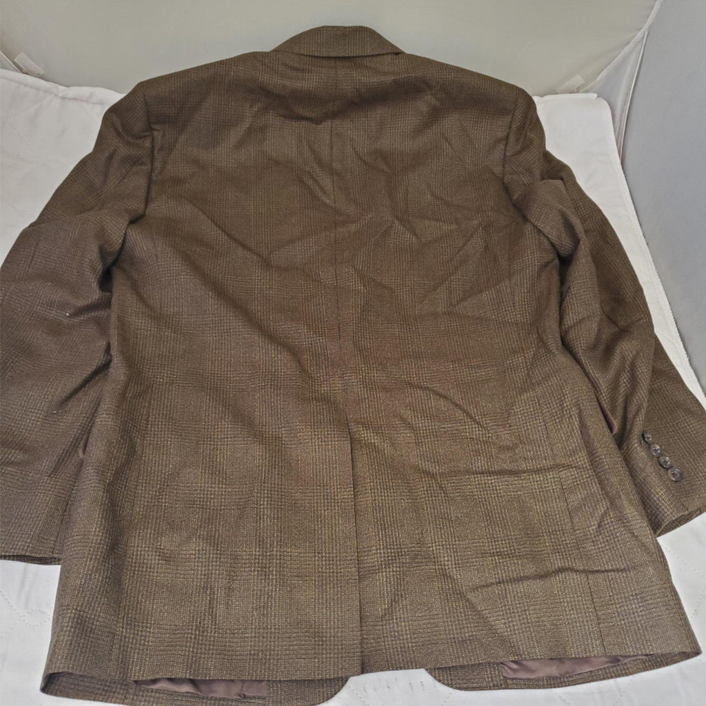JOS A BANK Signature Collection 100% Wool Men Brown Blazer Sport Coat Jacket 40R