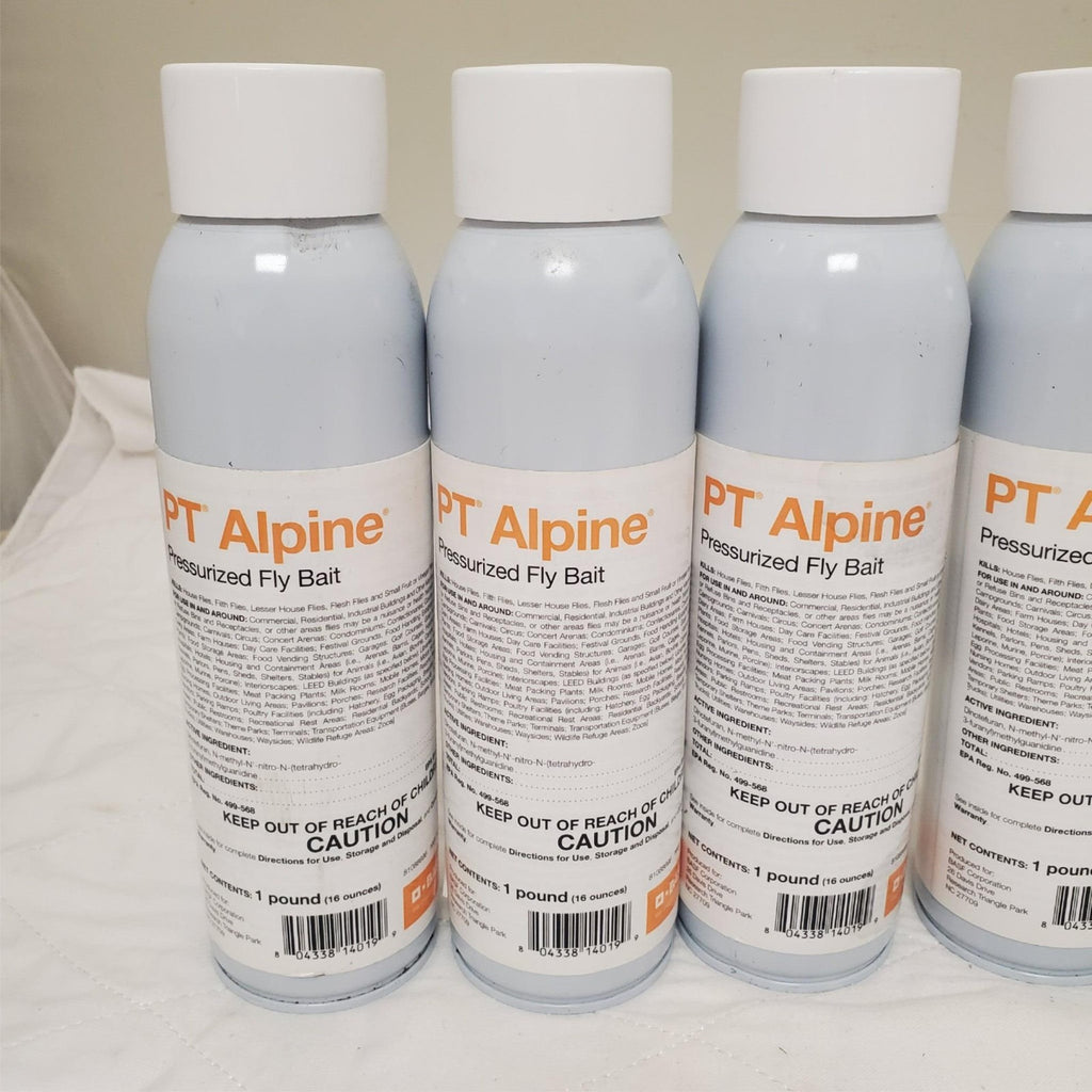 Lot of 6 - 16 oz PT Alpine Pressurized Fly Bait Insecticide Control House