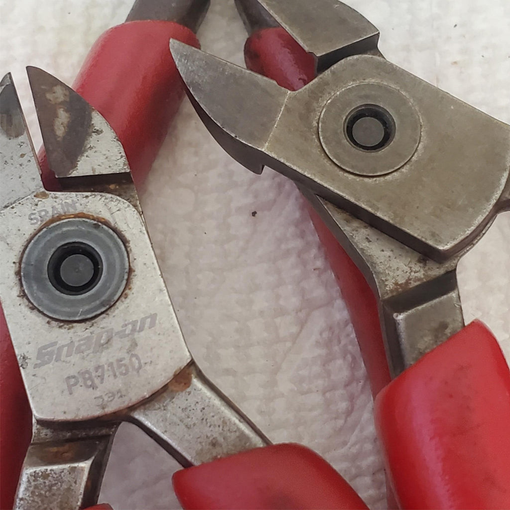 Lot of 10 Snap on Red Handle Pliers Mixed Types Professional Tools LOT-812