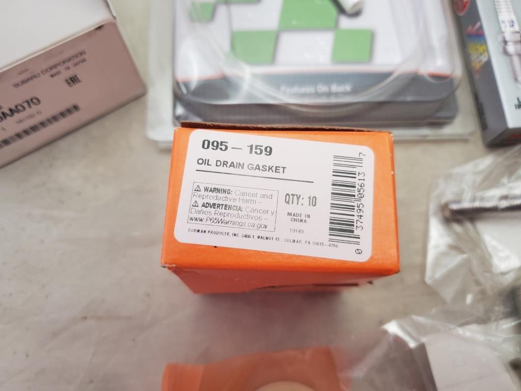 NGK Laser Iridium Spark Plug Oil Filter Black Idler Pulley ThreadLock Blue &More