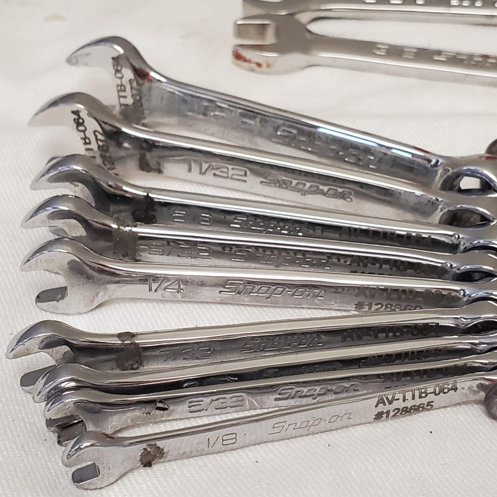 Lot of 34 Assorted Snap on Combination Wrench Set LOT-1036