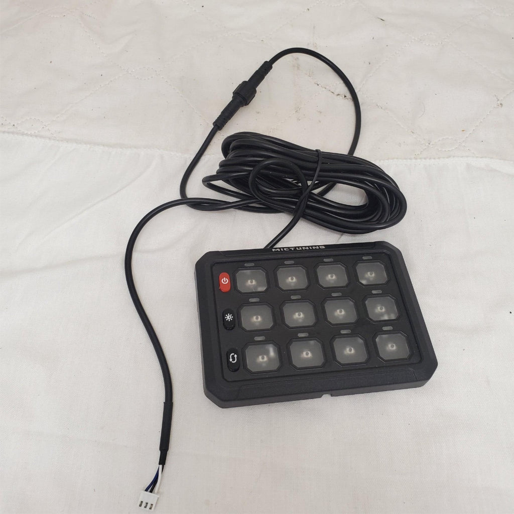 Mictuning 12 Gang Switch Panel Backlit Touch Control Pad for Car Truck UTV ATV