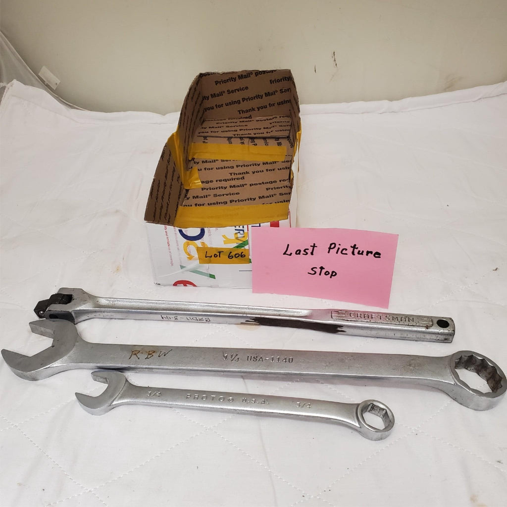 Lot of 3 Assorted Combination Wrench & Drive Flex Head Breaker Bar LOT-606