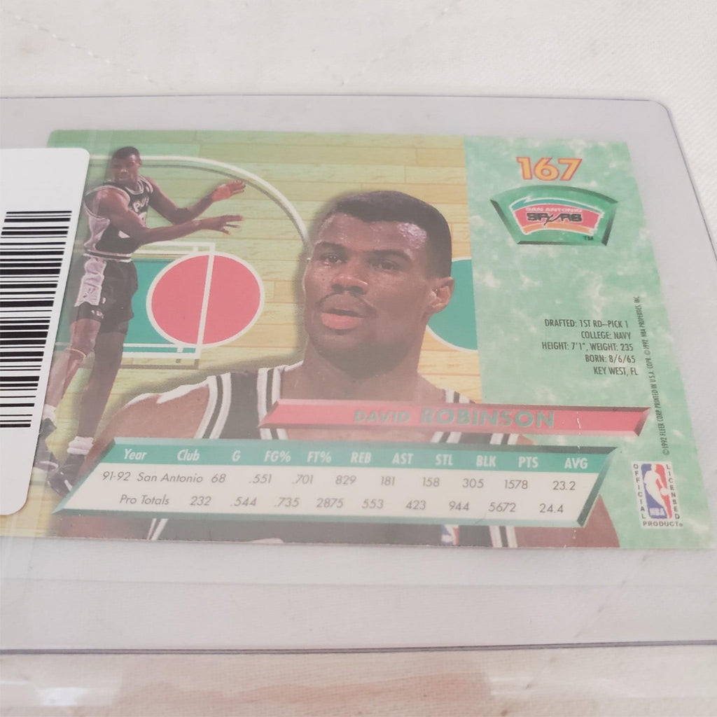 92-93 Fleer Ultra #167 David Robinson San Antonio Spurs Basketball Card