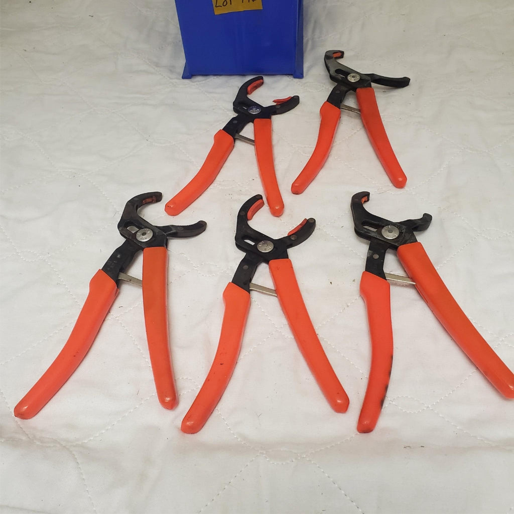 Lot of 5 ROBO Oil Filter Wrench Pliers LOT-196