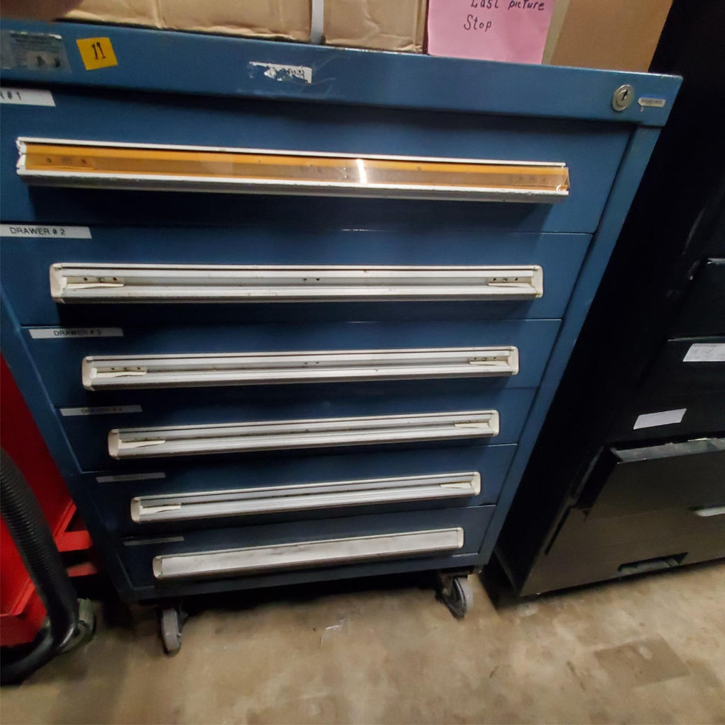 Stanley Vidmar 6 Drawer ROLLING Tool Equipment Storage Cabinet (11)