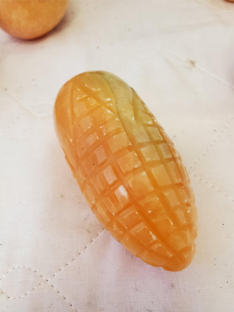 Lot of 9 Vintage Italian Alabaster Stone Marble Fruit & Veggies Art Pieces