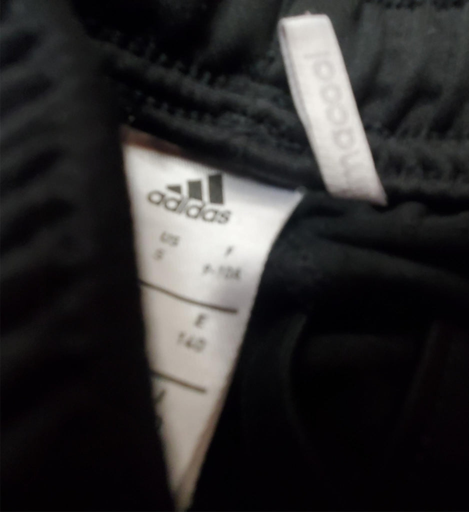 Adidas Pants Boys Medium Gray White Striped Casual Gym Workout Zipper Youth