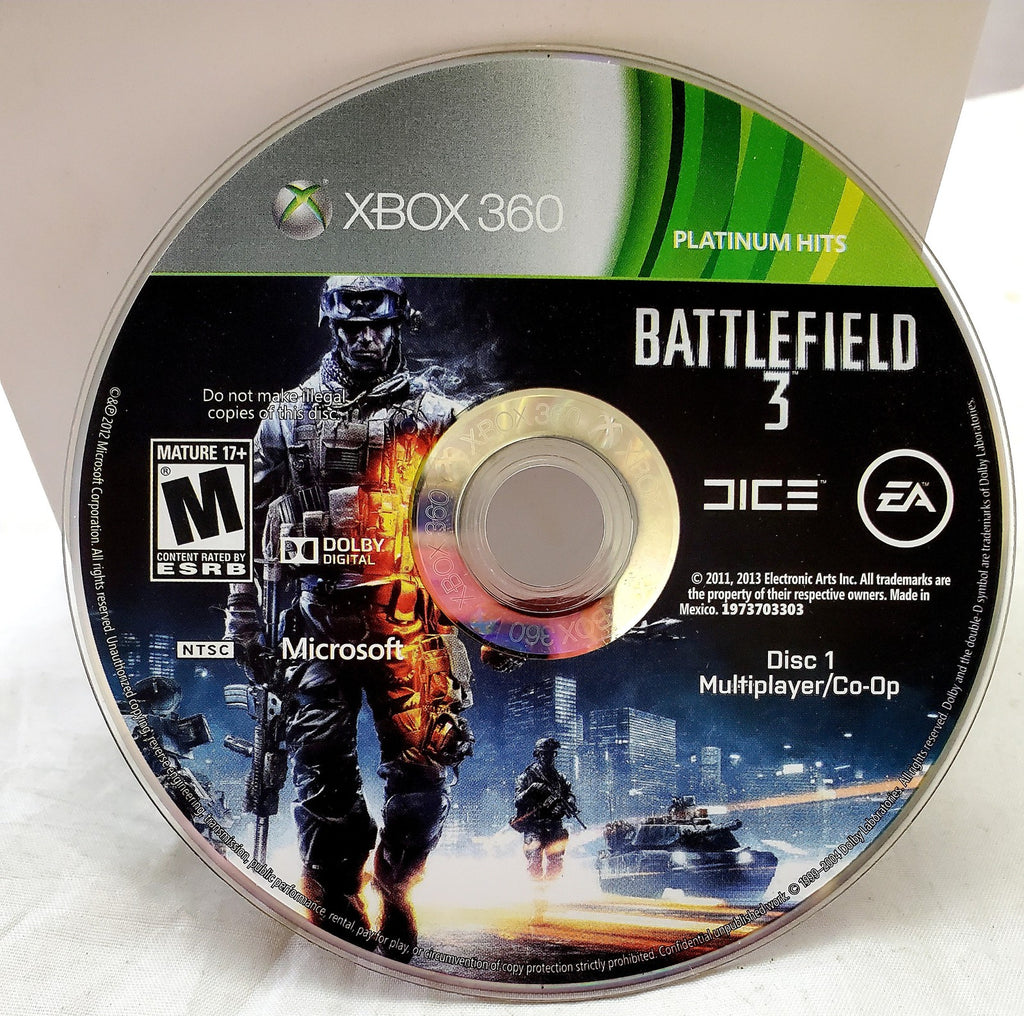 Battlefield 3 Microsoft Xbox 360 Video Game Disc Only