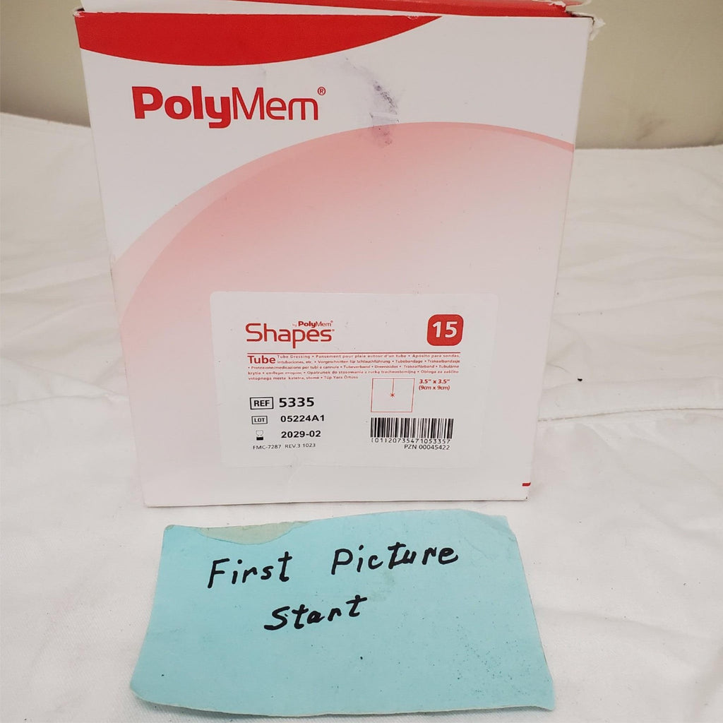 PolyMem 5335 Shapes Tube Dressing 9cmx9cm Medical Wound Care