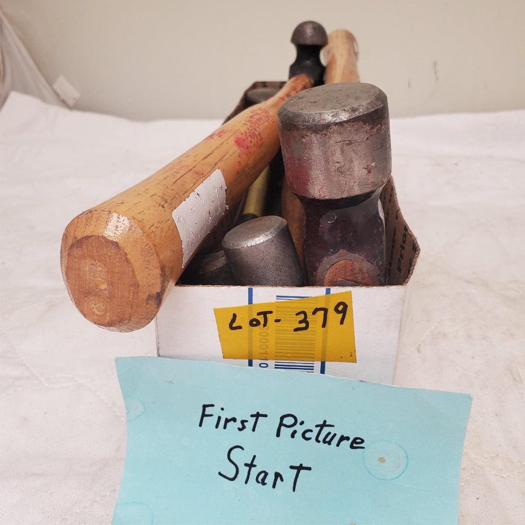 Lot of 6 Nupla Ball Peen Hammer Wood & Fiberglass Handle LOT-379