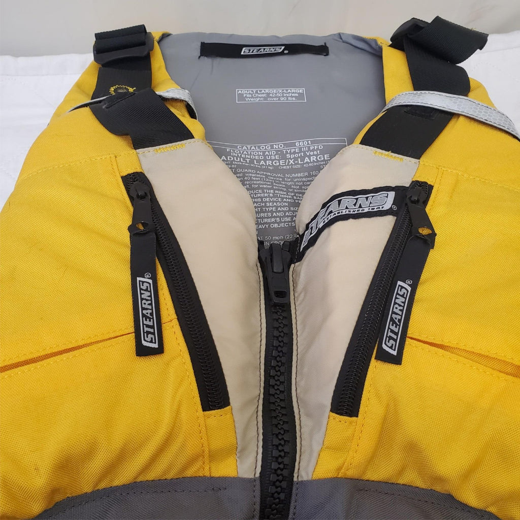 Stearns Watersports Life Jacket Catalog 6601 Type 3 PFD Adult Large/XL 42-50in 1