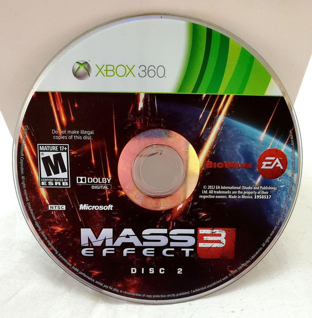 Mass Effect 3 Microsoft Xbox 360 Video Game Disc Only