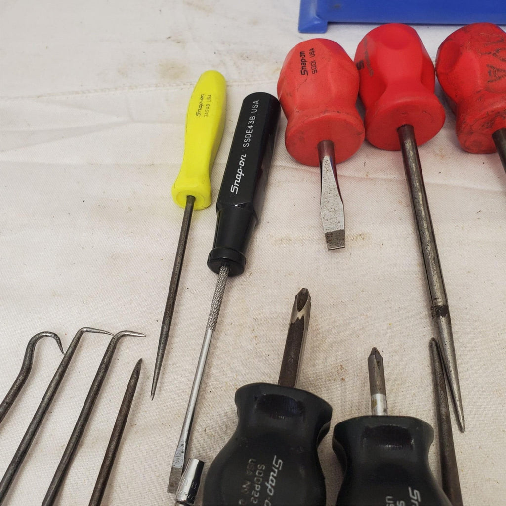 Lot of 21 Assorted Snap-on Flat Head Slotted Nut Driver & More LOT-160