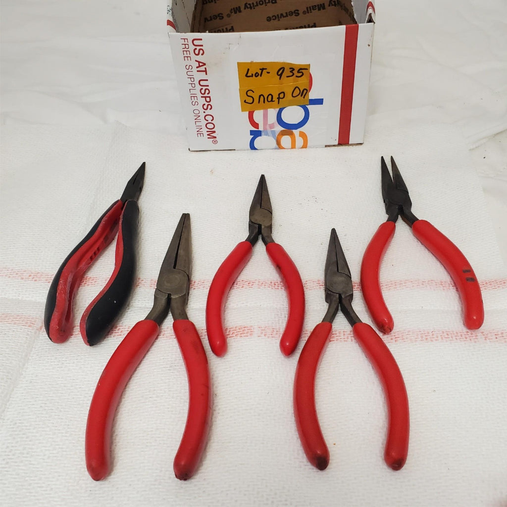 Lot of 5 Snap- On Needle Nose Pliers LOT-935