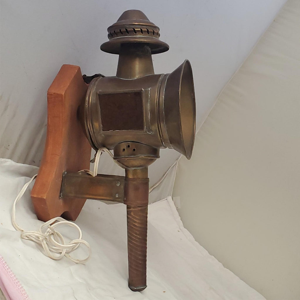 Vintage Brass Carriage Lamp