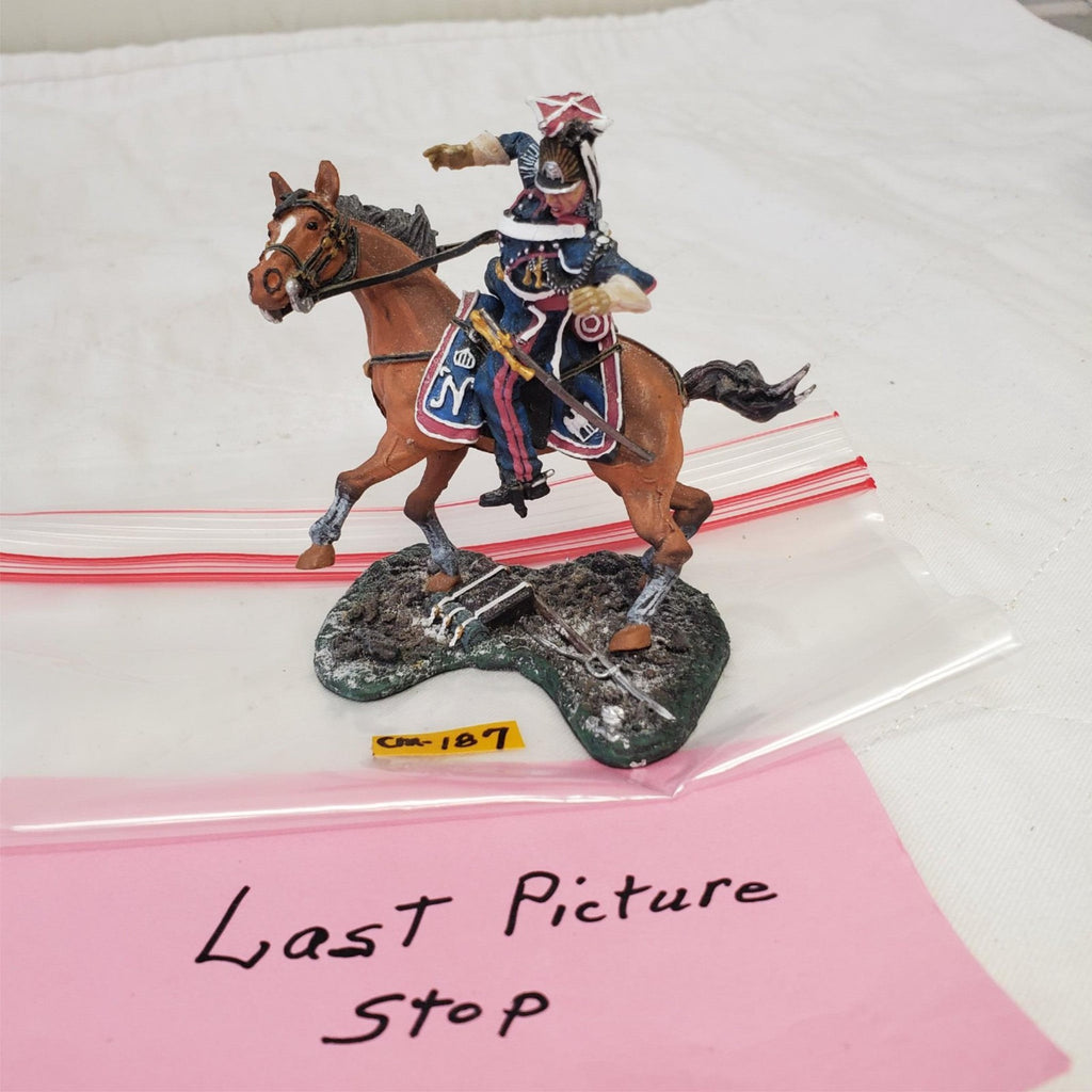 The Collectors Showcase CS00342 French Lancer Wounded Mounted CM-187