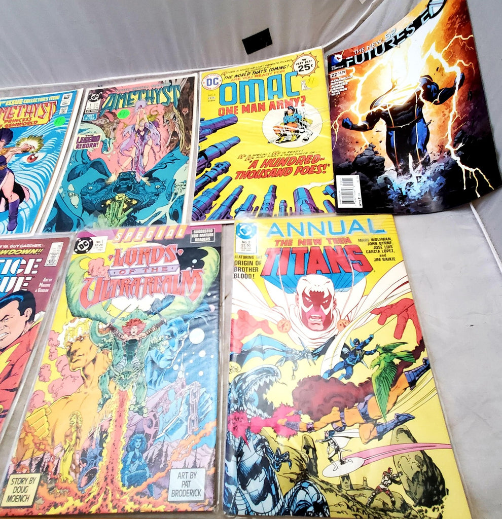 Lot Of 13 DC Comics Flash, Amethyst, Titans, Justice League, JLA, Kamandi