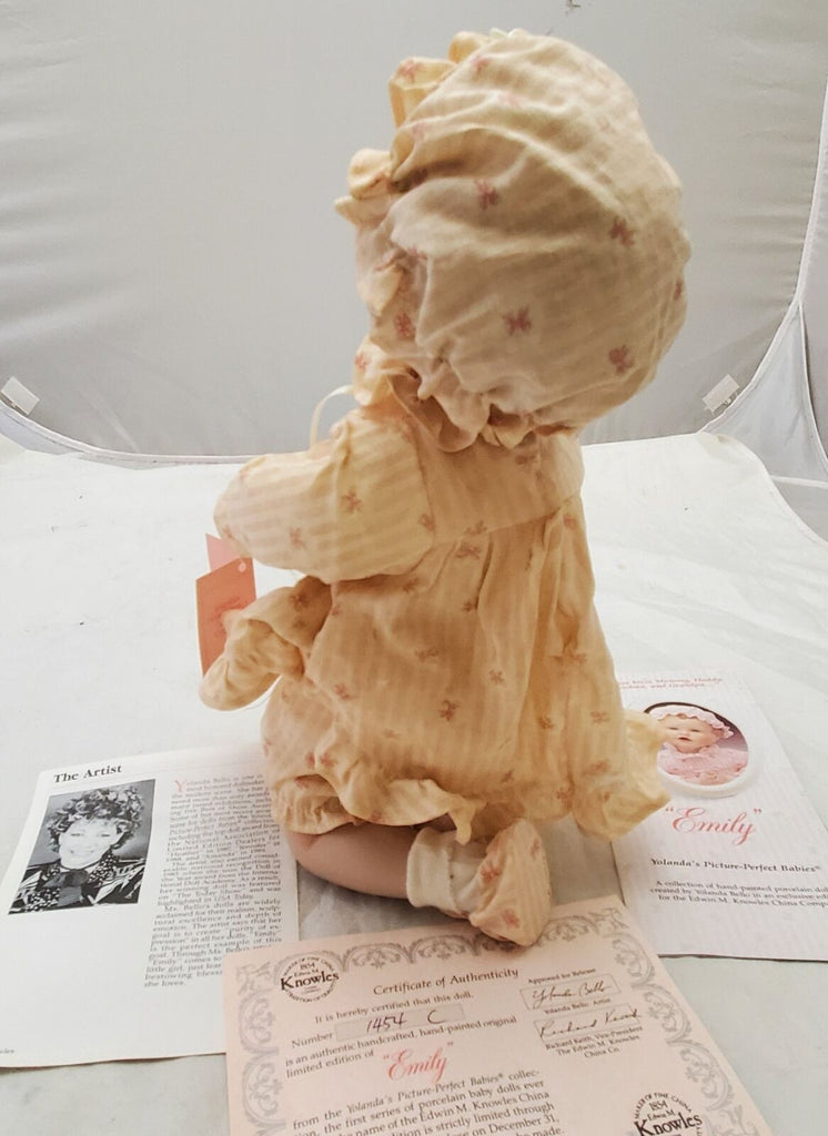 Edwin M. Knowles Emily Picture Perfect Babies Porcelain Doll by Yolanda Bello