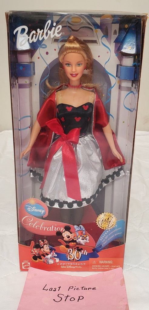 Disney 30th Anniversary Barbie WDW Exclusive Red Cape Silver Skirt Rare