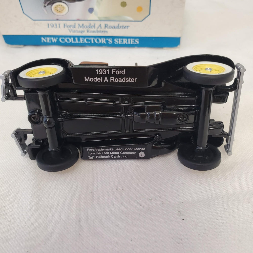 Hallmark Keepsake Ornament 1931 Ford Model a Roadster & Pewter Rocking Horse