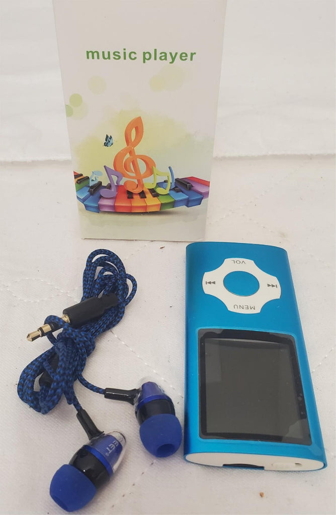 MP3/MP4 Blue Music Player with FM Radio Voice Record & Reet Handsfree