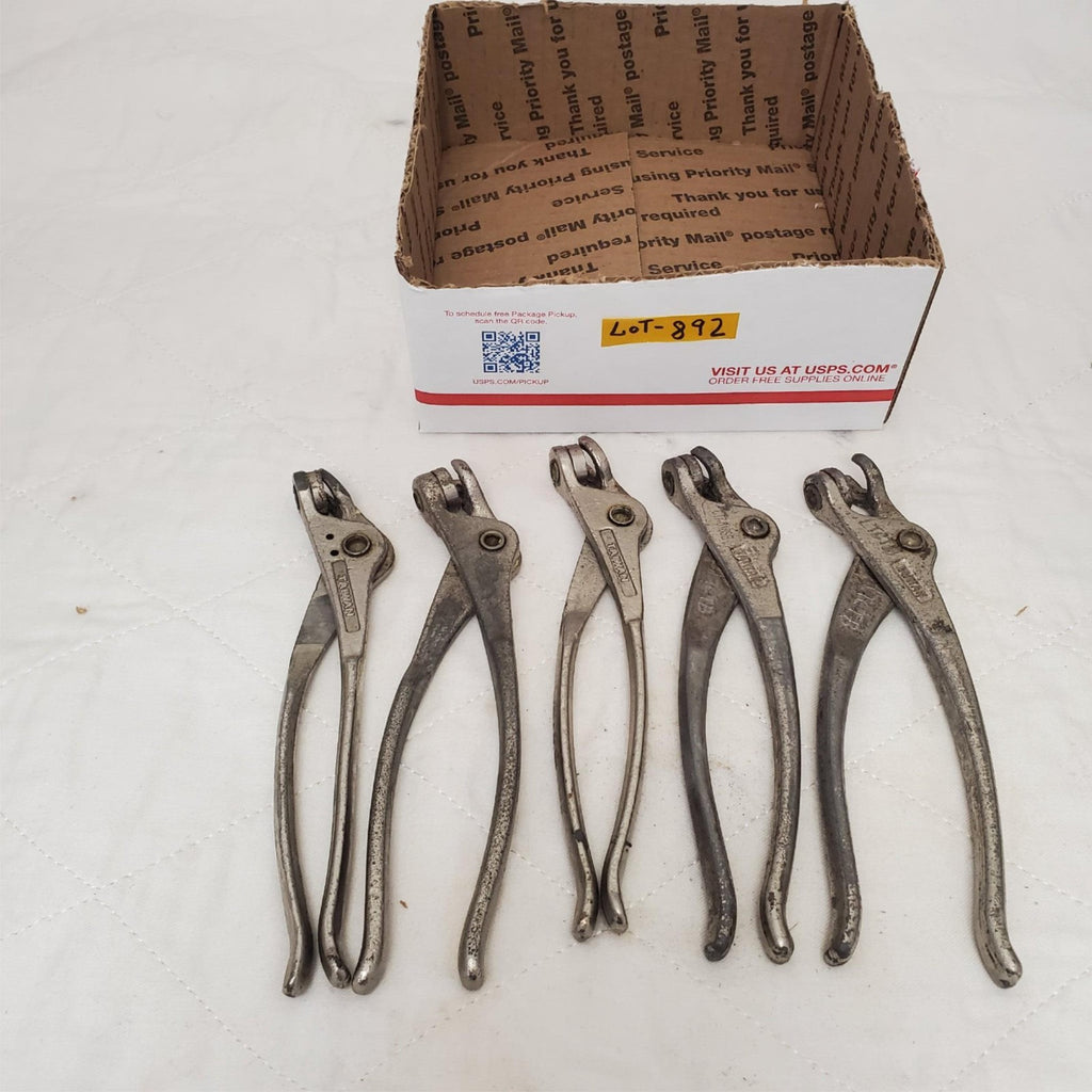 Lot of 5 Wedgelock Cleco Pliers Set Aviation Tool LOT-892