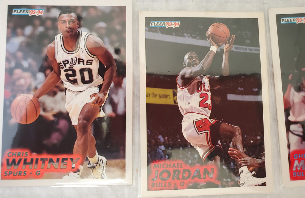 1993-94 Fleer Michael Jordan Harold Miner Heat and More Baseball Trading Cards