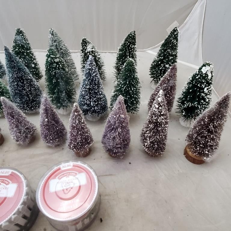 Holiday Time White Picket Fence 23.5" x 2" Christmas and Lot Christmas Tree