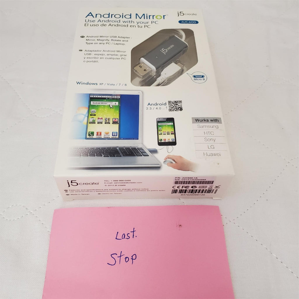 J5create Android Mirror JUC600 - Use PC to full control of your Android Device