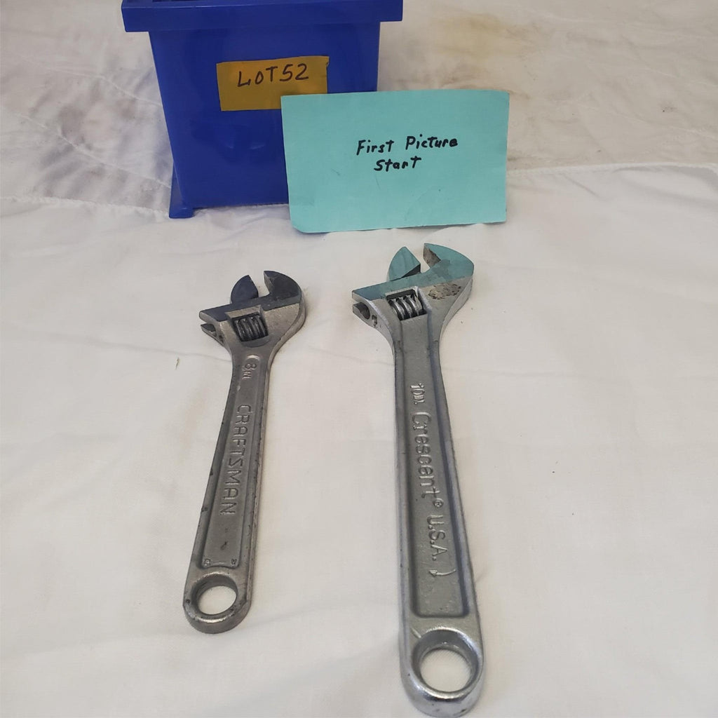 Lot of 2 Craftsman 8" & Crescent 10" Adjustable Wrench LOT-52