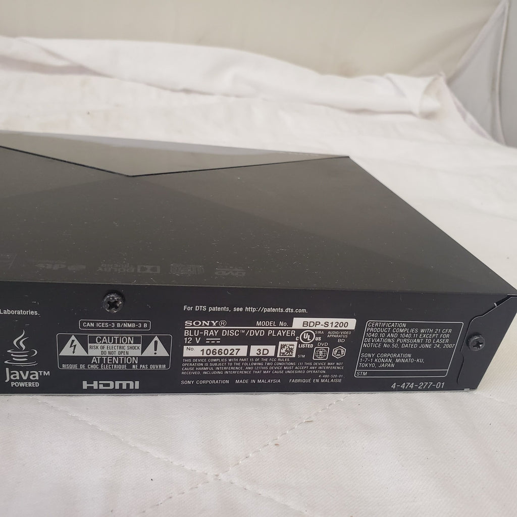 Sony BDP-S1200 Blu-ray Player