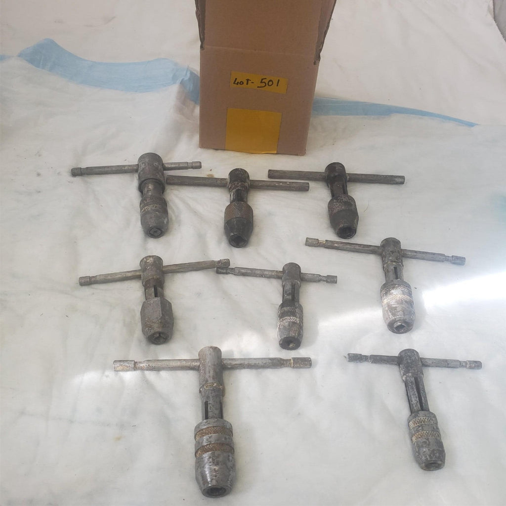 Lot of 8 T Handle Machinist Tool LOT-501
