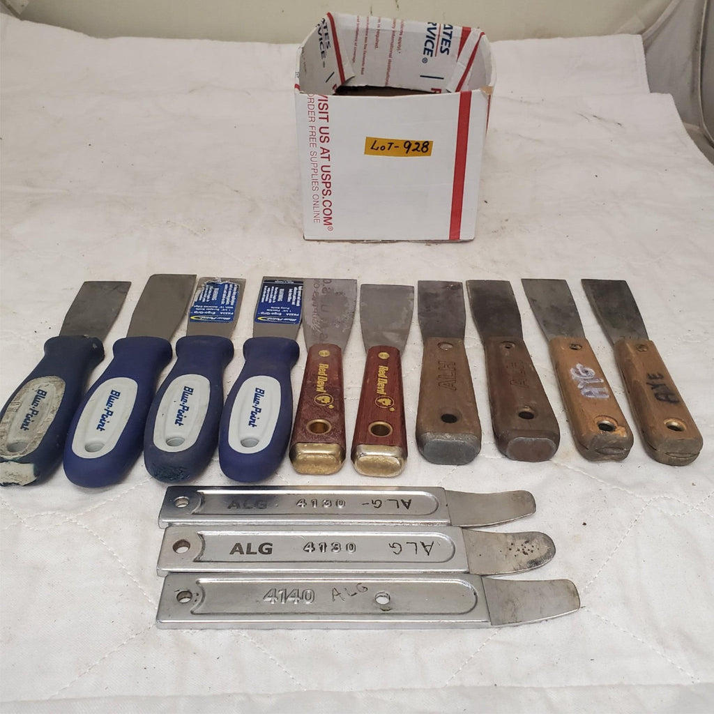 Lot of 13 Putty Knife Knives Gasket Scraper & Skin Wedge LOT-928
