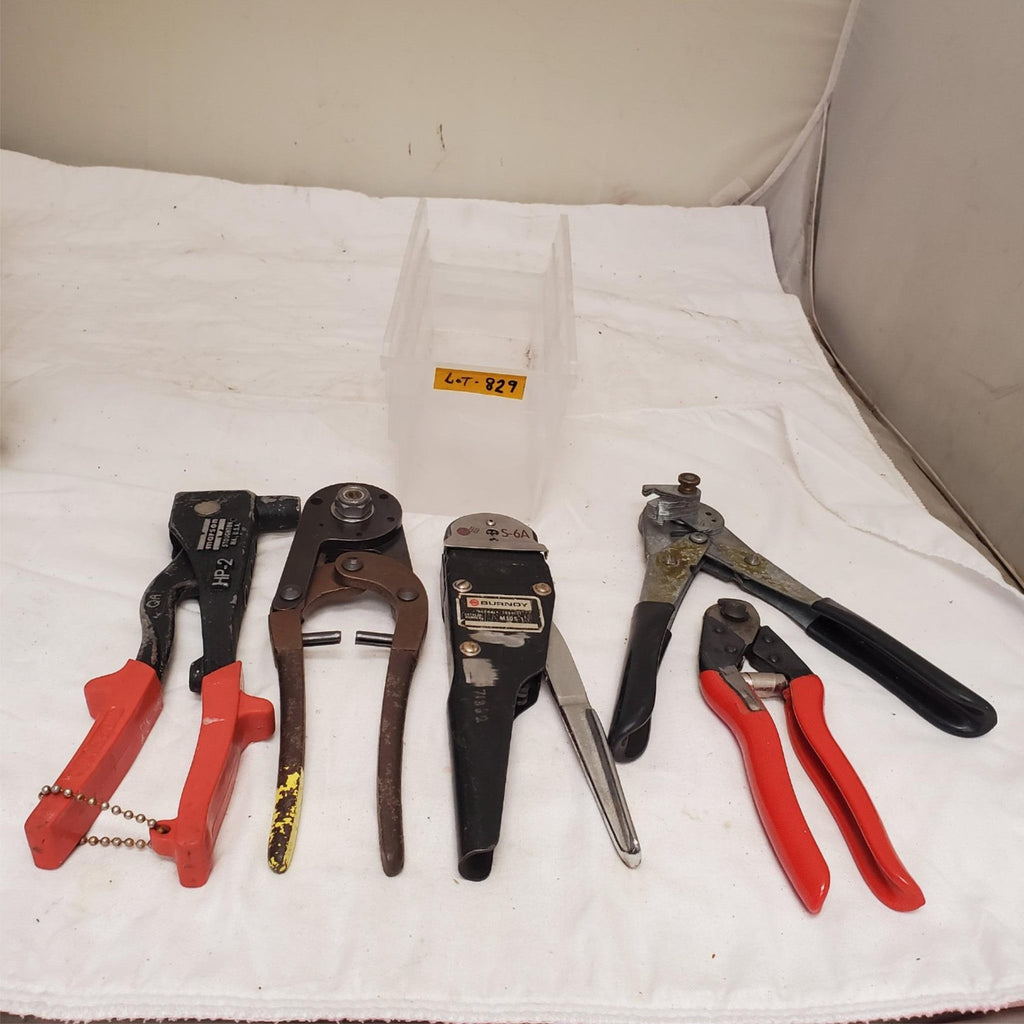 Lot of 5 Marson, Loos & Co. & more Crimping and Wire Stripping Tools Set LOT-829