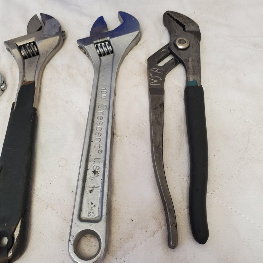 Lot of 5 Assorted Crescent 10" 6" Adjustable Wrench & Pliers LOT-162
