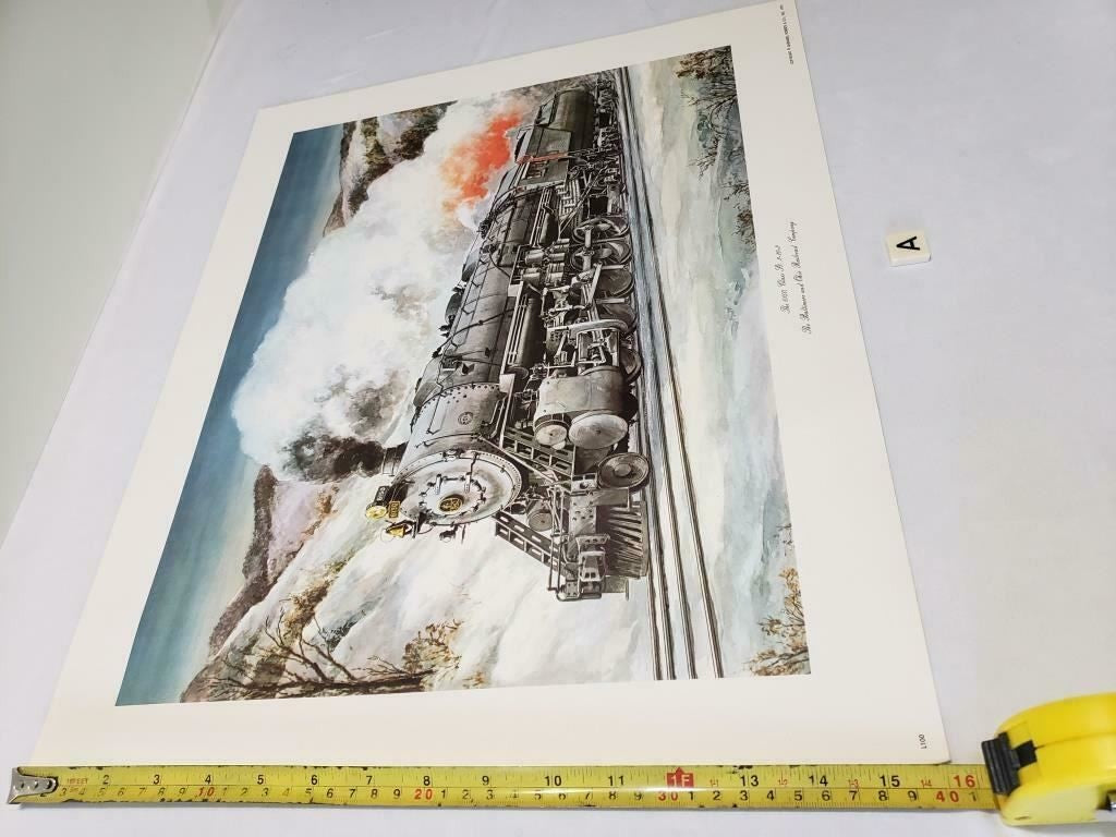 The Baltimore and Ohio Railroad Company 6150 2-10-2 Steam Train Print H. Suter